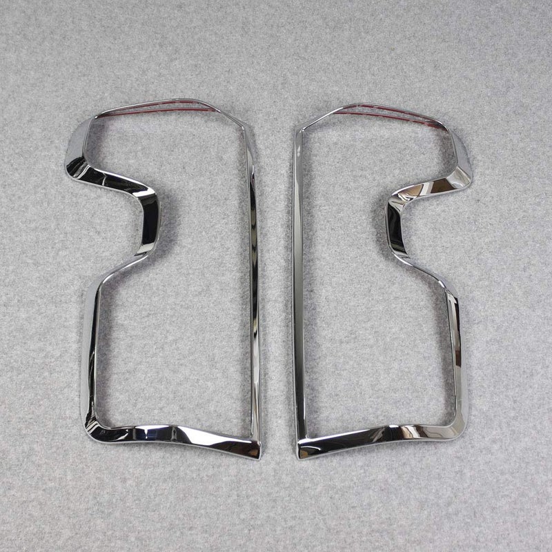 Beautost Fit for Chevrolet Silverado 2019 2020 2021 2022 2023 2024 2025 Chrome Tail Light Lamp Cover Trims - Image 2